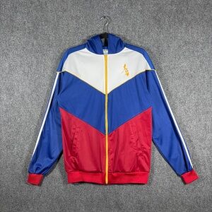 VTG Y2K DIBUHO All Philippine Sportswear Zip Up Track Hooded Jacket Mens Large